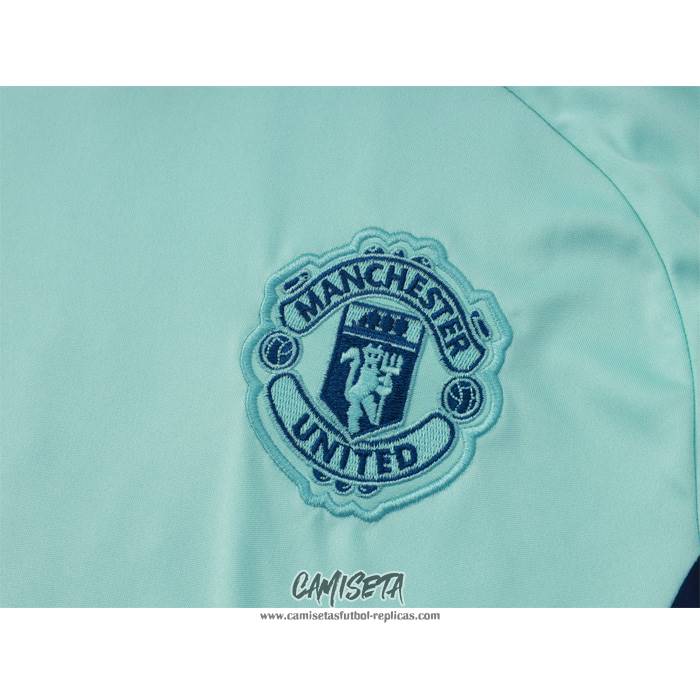 Chandal del Manchester United 2024-2025 Manga Corta Verde - Pantalon Corto